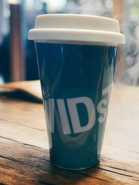 David’s Tea Ceramic To Go Mug with silicon lid